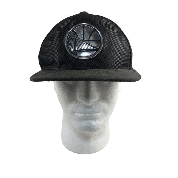 NEW ERA 59FIFTY NBA GOLDEN STATE WARRIORS ON COURT 2017 SUEDE HAT 7 3/4 - Picture 1 of 5